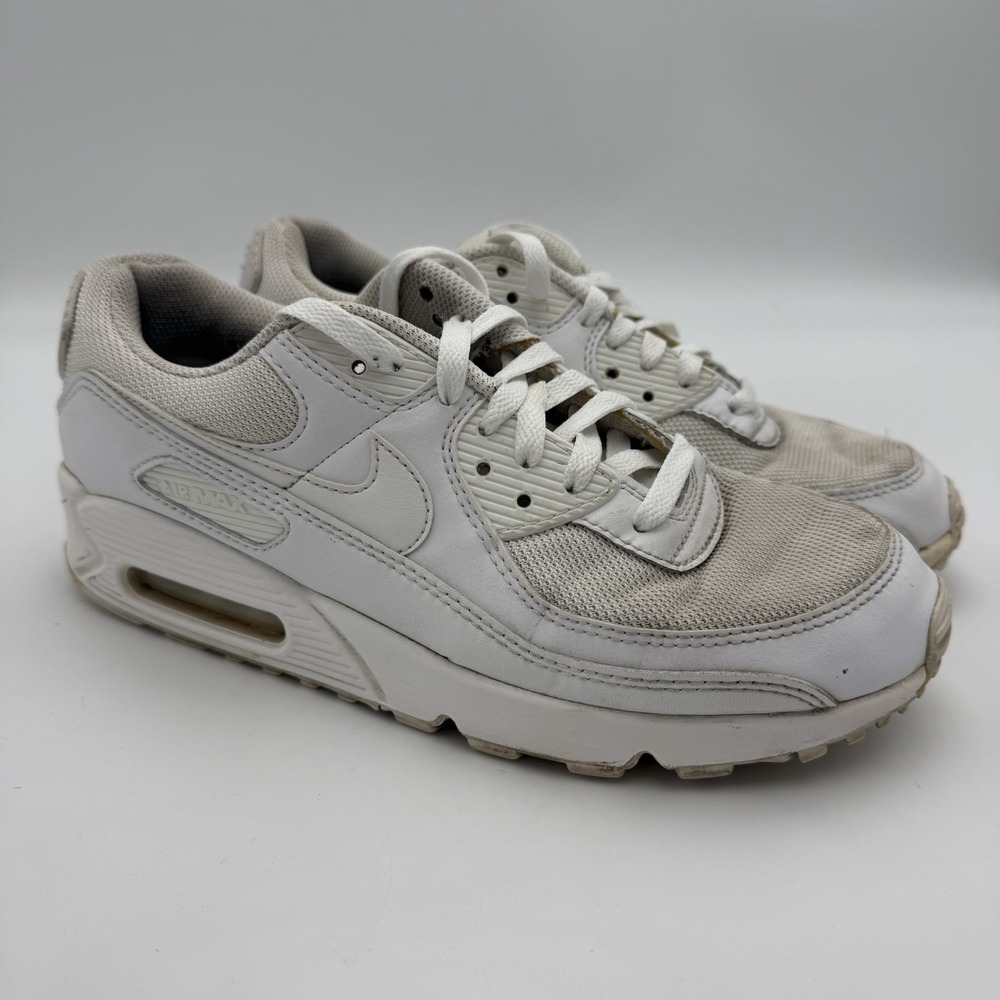 Nike Air Max 90 Low Top Lace-Up Sneakers White Rubber Outsole Release‎ 2019 Used